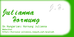 julianna hornung business card